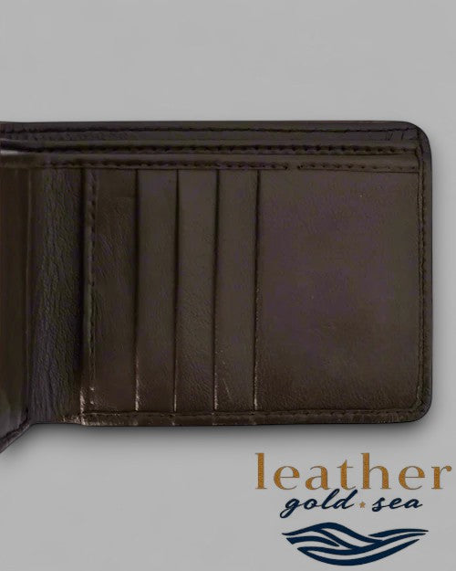 Mens Leather Bifold Wallet – Classic Handmade Style