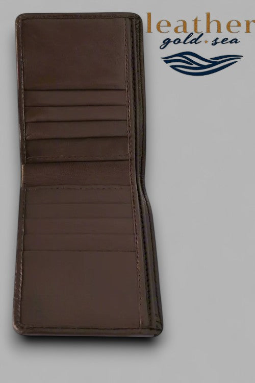 Mens Leather Bifold Wallet – Classic Handmade Style