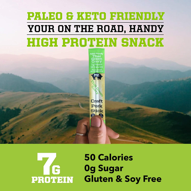 Craft Pork Snack Stick Sample (3 sticks total) by Big Fork Brands