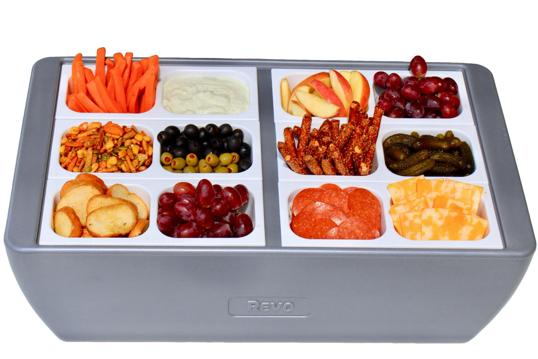 Dubler Party Cooler™ | Metallic Gray by REVO COOLERS, LLC