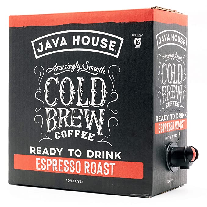Espresso cold brew box at an angle