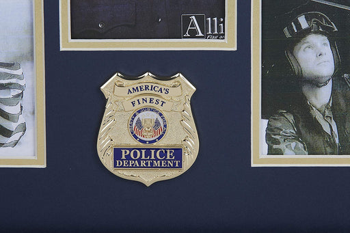 The Military Gift Store Frame Police Department Medallion 5-Picture Collage Frame., Frame Police Department Medallion 5-Picture Collage Frame., The Military Gift Store, Medallion Flag Display Case