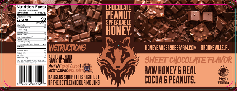 Chocolate Peanut Spreadable Honey image 3