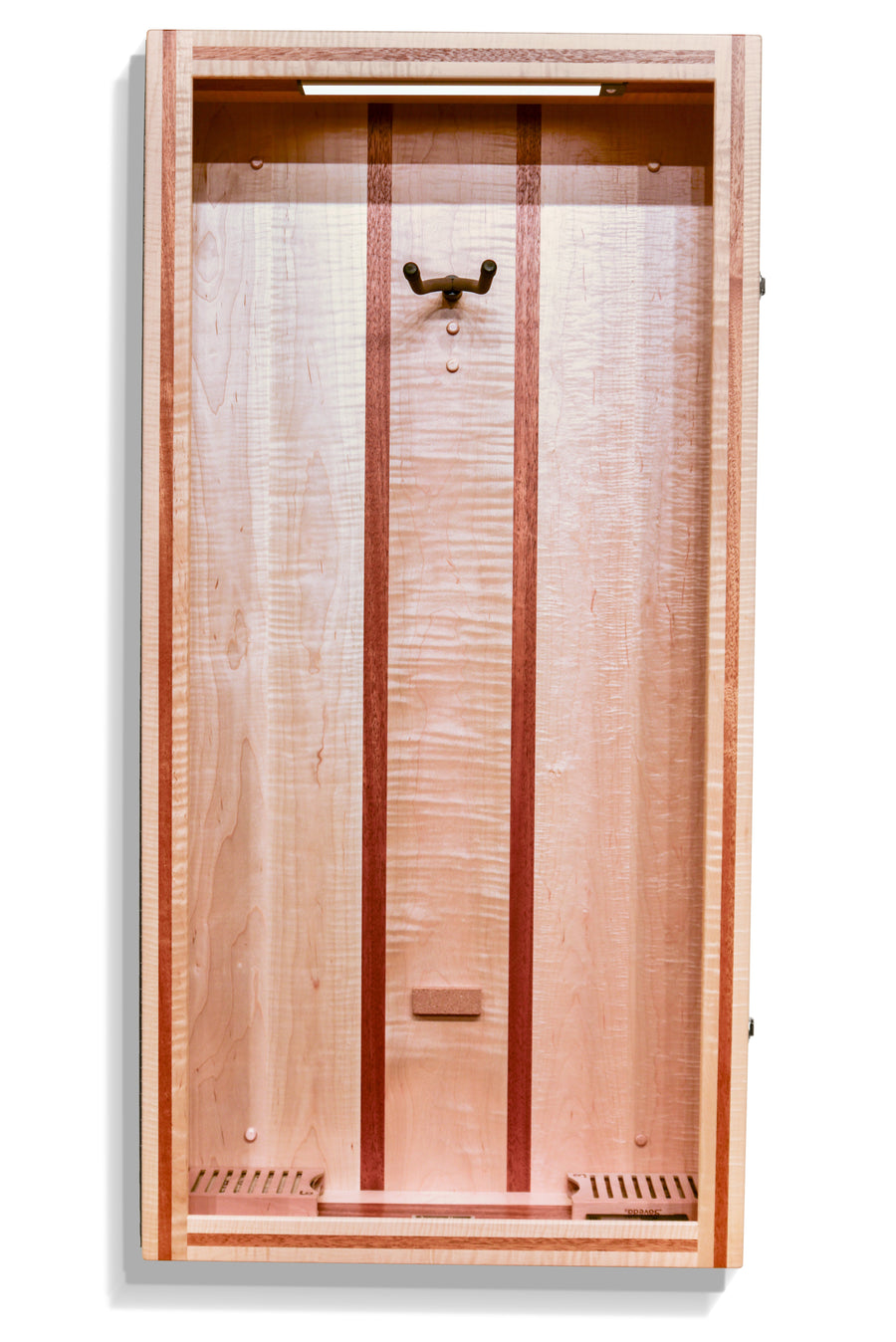 ClimaCase Rectangle Humidor - Flamed Maple with Mahogany
