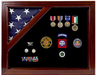 Military Award Shadow Box with Display Case for 3 x 5ft Flag - Felt in Black, Military Award Shadow Box with Display Case for 3 x 5ft Flag, The Military Gift Store, Display Case Accessories, Flag and Medal Display Cases, Sword Display Products