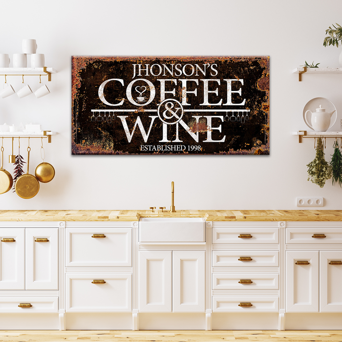 Coffee And Wine Sign Iii