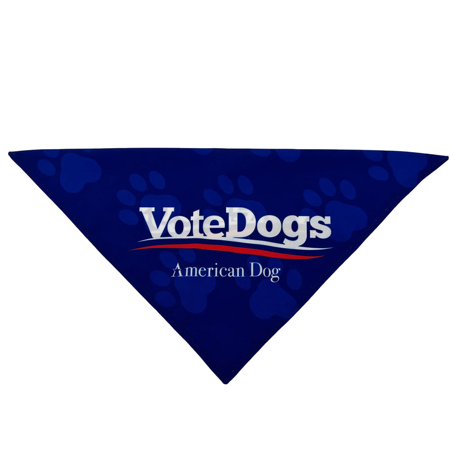 Blue Vote Dogs tie-on dog bandana