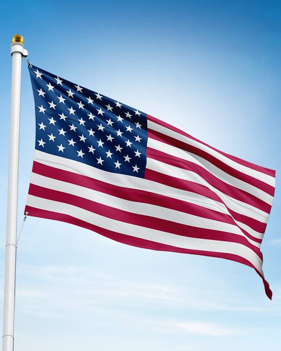 Nylon American Flag — Fade-Resistant Made in USA