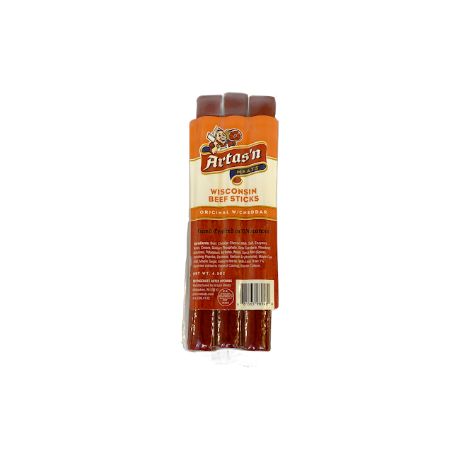 Wisconsin Beef Stick  Original w/Cheddar
