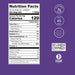 Bake Me Healthy Dark Chocolate Fudgy Brownie Plant-Based Baking Mix Nutritionals
