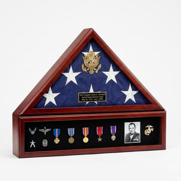 American Flag Case and Medal Display Case - Presidential - Flag Connections.