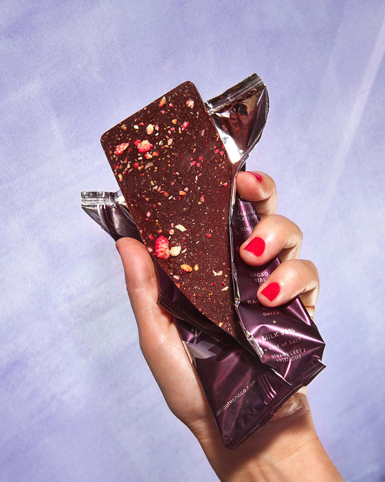 Antidote Chocolate MAGICIAN: STRAWBERRY MILK CHOCOLATE - 12 Bars by Farm2Me