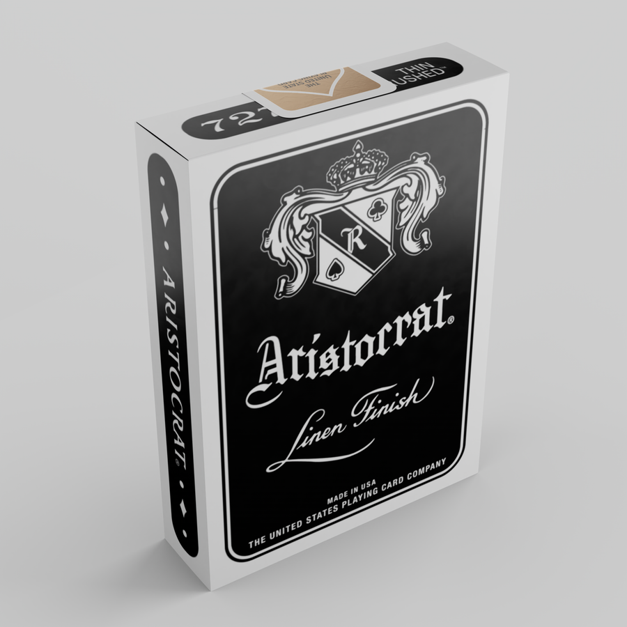 Black Thin Crushed Aristocrat tuck box front
