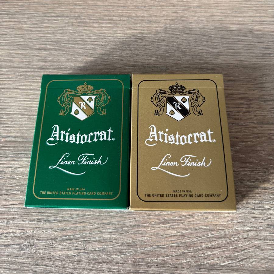 Aristocrat 727 Currency Green 110th Anniversary Playing Cards