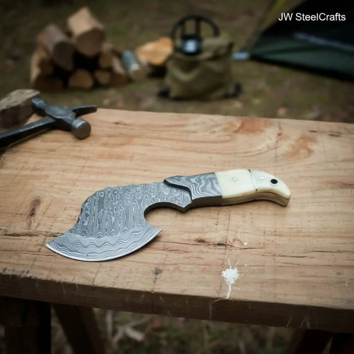 Damascus Steel Axe Viking Axe Hatchet Axe Bearded Axe Tomahawk