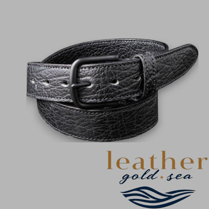 Mens Belts Vintage | Handmade Black Leather Belt