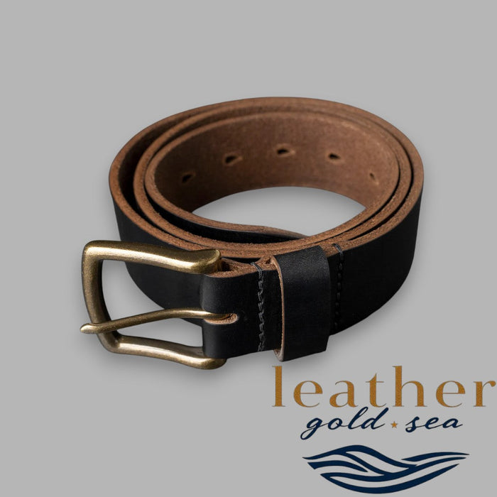 Custom Black Belts | Handmade in Leather Finish