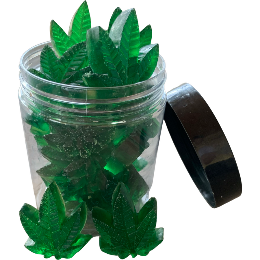 Pot Leaf Themed Soaps in a Jar
