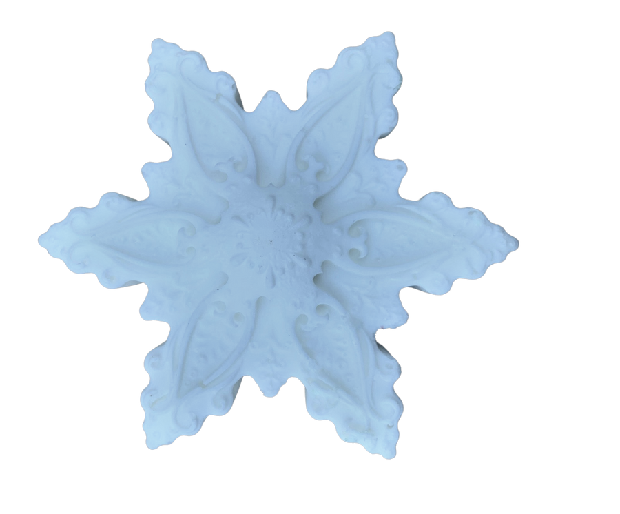 10 Snowflake Soaps