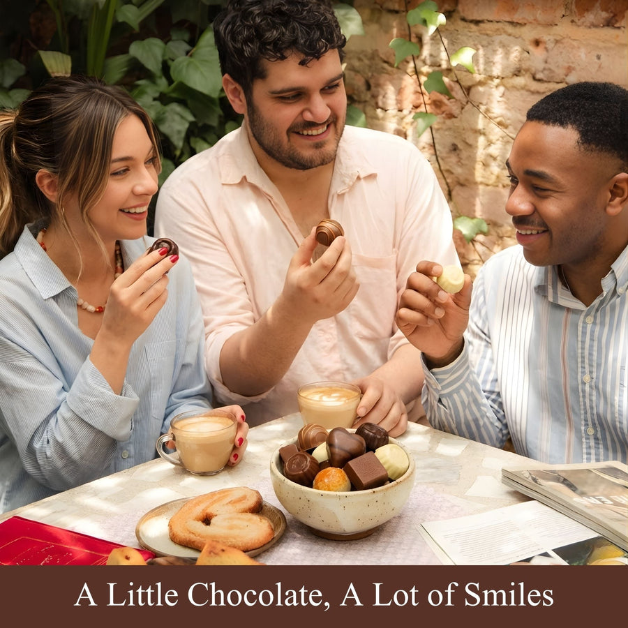 Andy Anand Sugar-Free Belgian Chocolate Truffles, 25 pc – Handmade Assortments, Stevia Sweetened, Diabetic-Friendly, Birthday & Holiday
