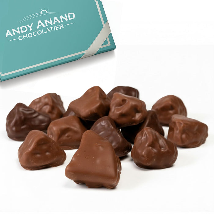 Andy Anand Belgian Milk Chocolate Honeycomb Sponge, 1 lb – Handcrafted Gourmet Gift Box, Luxurious for Birthday & Special Occasions