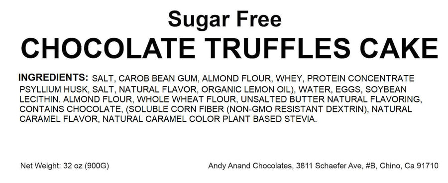 Andy Anand Sugar-Free Chocolate Truffle Cheesecake, 9-Inch, 2 lb – Diabetic-Friendly, No Preservatives, Elegant Birthday & Anniversary Gift