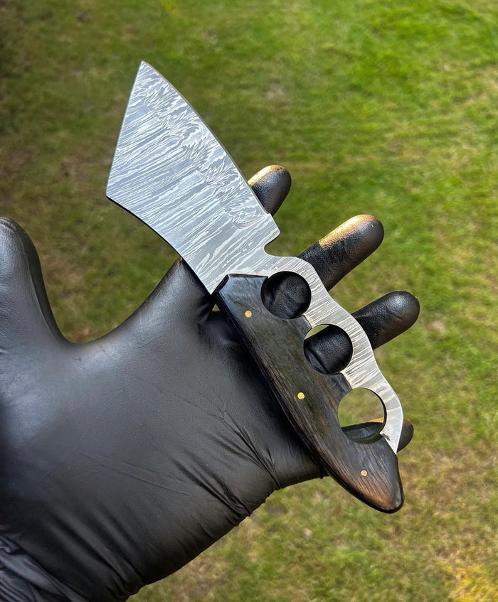 Handmade Damascus Knuckle Knife