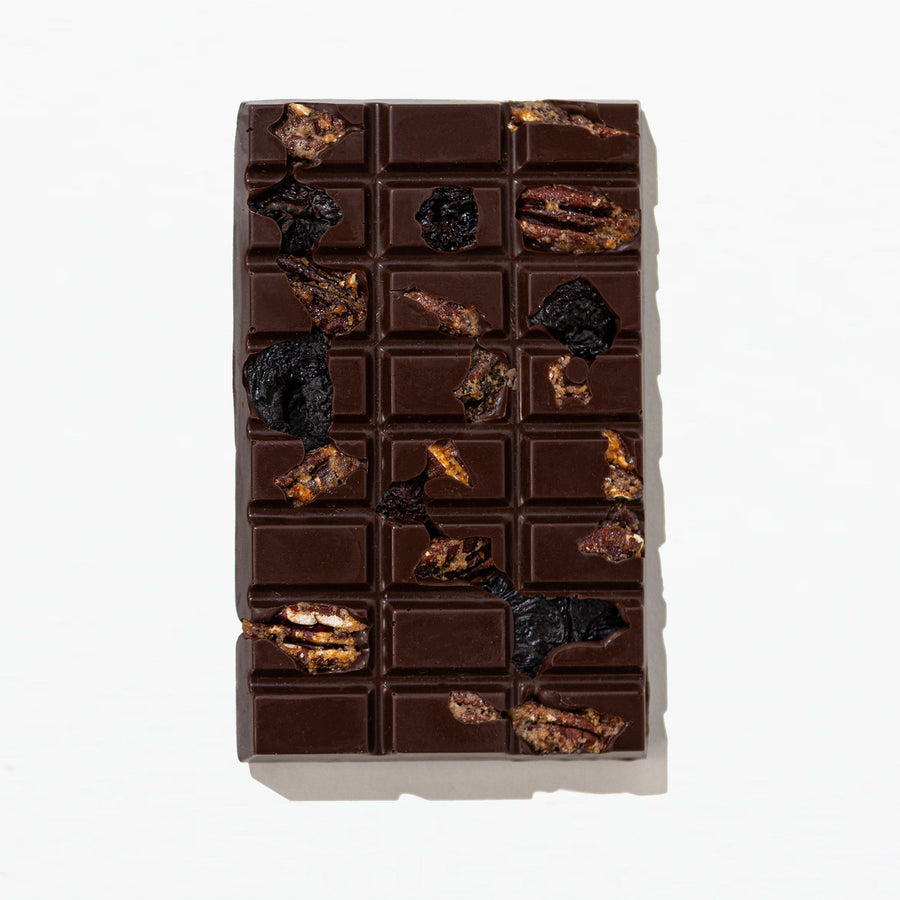 Unwrapped Salted Pecan & Cherry Dark Chocolate Bar