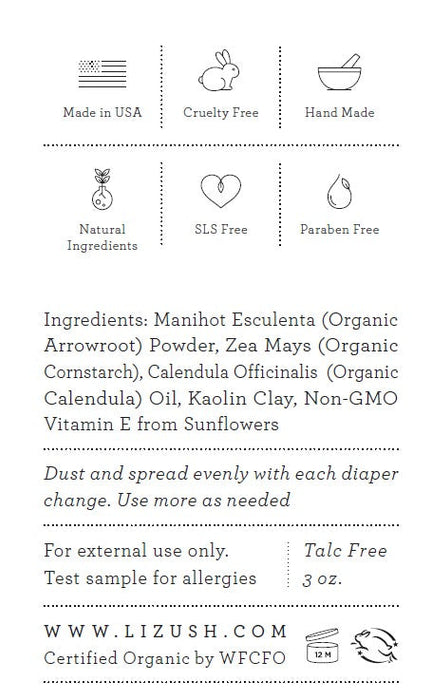 ORGANIC BABY POWDER- Talc Free 