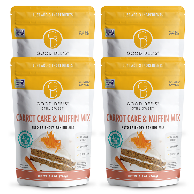 Back in stock! Carrot Keto Muffin & Cake Mix- Gluten Free and No Added Sugar by Good Dee's