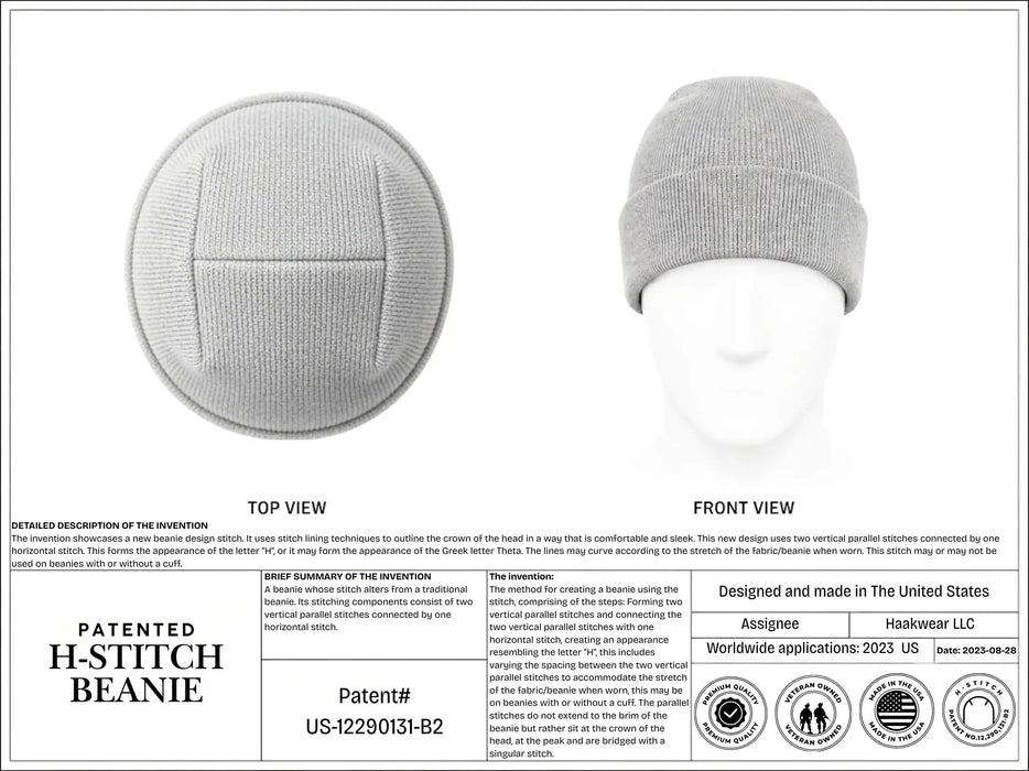 H-Stitch Beanie | Military-Style Watch Cap Made in USA | Haakwear