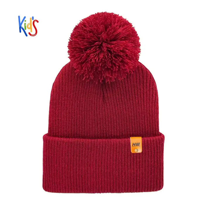 Classic Cuffed Beanie, Kids Pom Pom Beanie