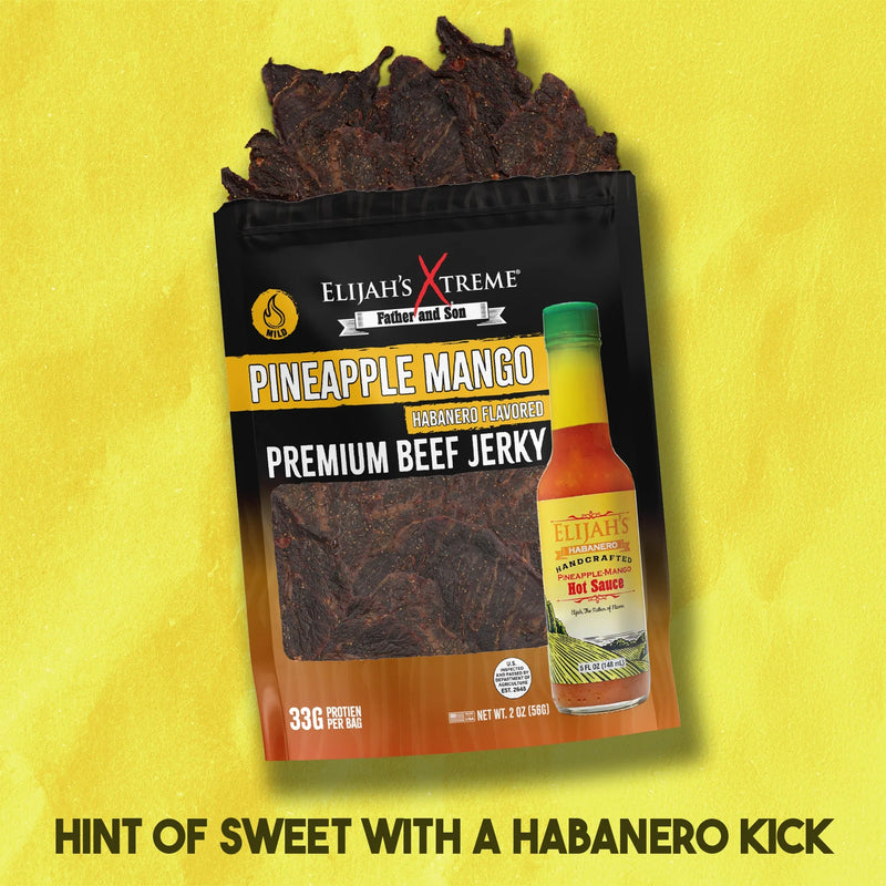 Pineapple-Mango Habanero Beef Jerky - 6 bags (1lb)