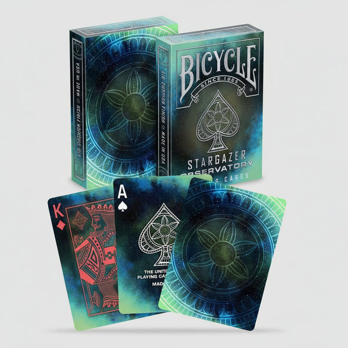 Bicycle Stargazer Observatory Playing Cards – Constellation & Sacred Geometry Deck