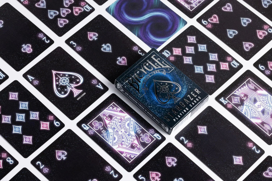 Bicycle Stargazer Playing Cards – Black Hole Neon Galaxy Deck