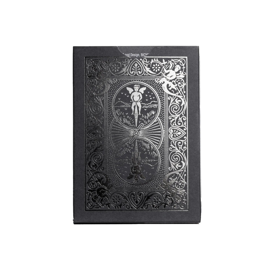 Bicycle Black and Silver Metalluxe Playing Cards – Premium Foil Edition