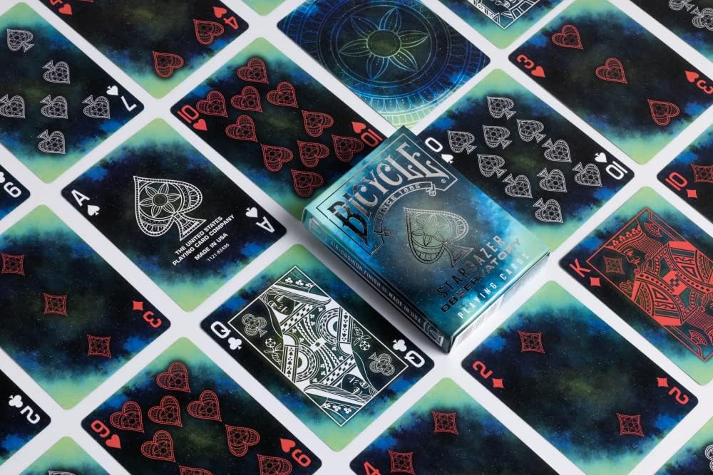 Bicycle Stargazer Observatory Playing Cards – Constellation & Sacred Geometry Deck