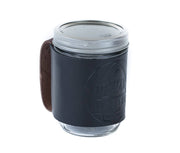 Leather Mason Jar Coozie - Lifetime Leather Co