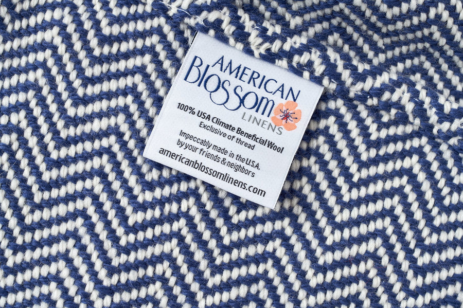 Chevron Pattern Soft Wool Throw Size Blanket