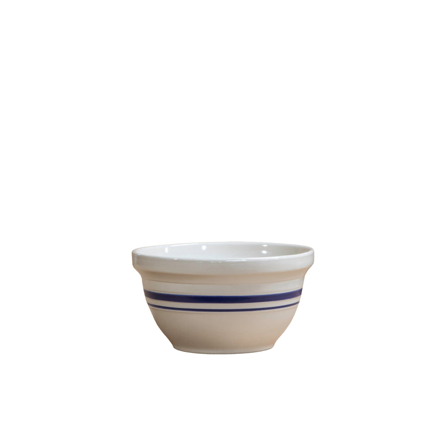 10-Inch Stoneware Mixing Bowl - Blue Stripe