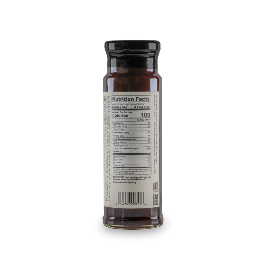 Chocolate Sauce – Bourbon Smoked Cacao Nibs & Bourbon