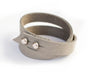textured grey leather bracelets made by hand in portland maine