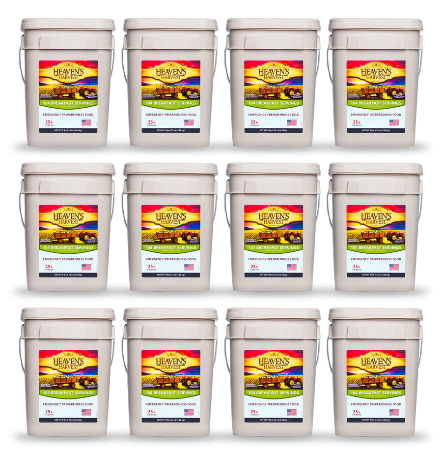 Twelve Heaven's Harvest breakfast food buckets