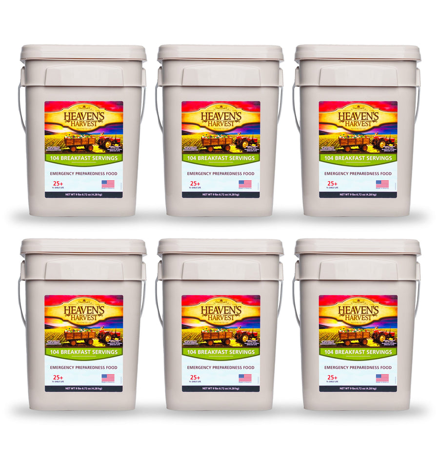 Six Heaven's Harvest breakfast food buckets