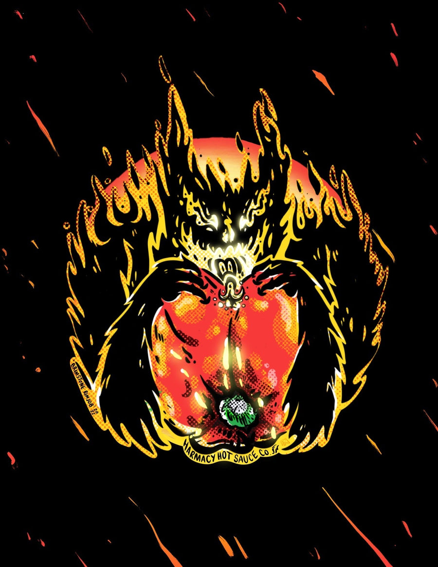 Brimstone Inferno - Extra Hot Roasted Red Pepper & Tahini (9oz)