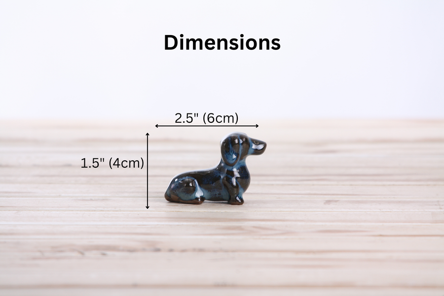 Butch Ceramic Dachshund Figurine - Peacock 2025