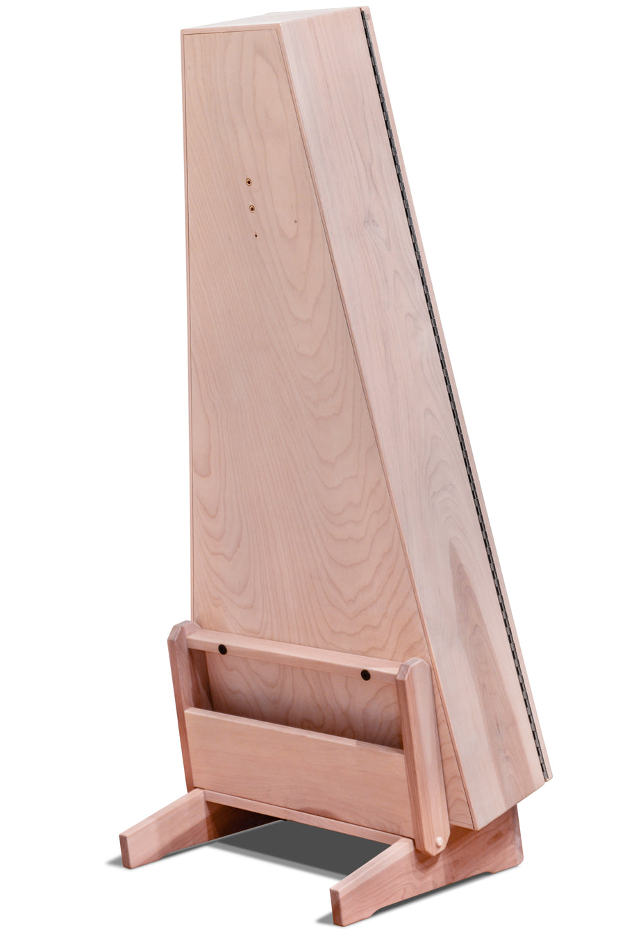 ClimaStand Triangle Humidor with Base - Birch with Campbell White Stain