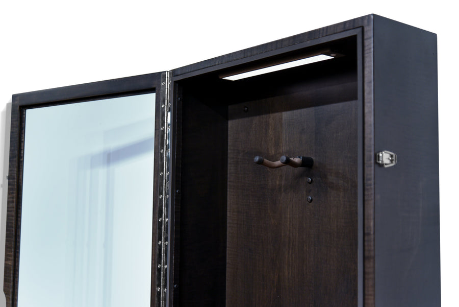 ClimaCase Rectangle Humidor - Flamed Maple with Ebony Stain