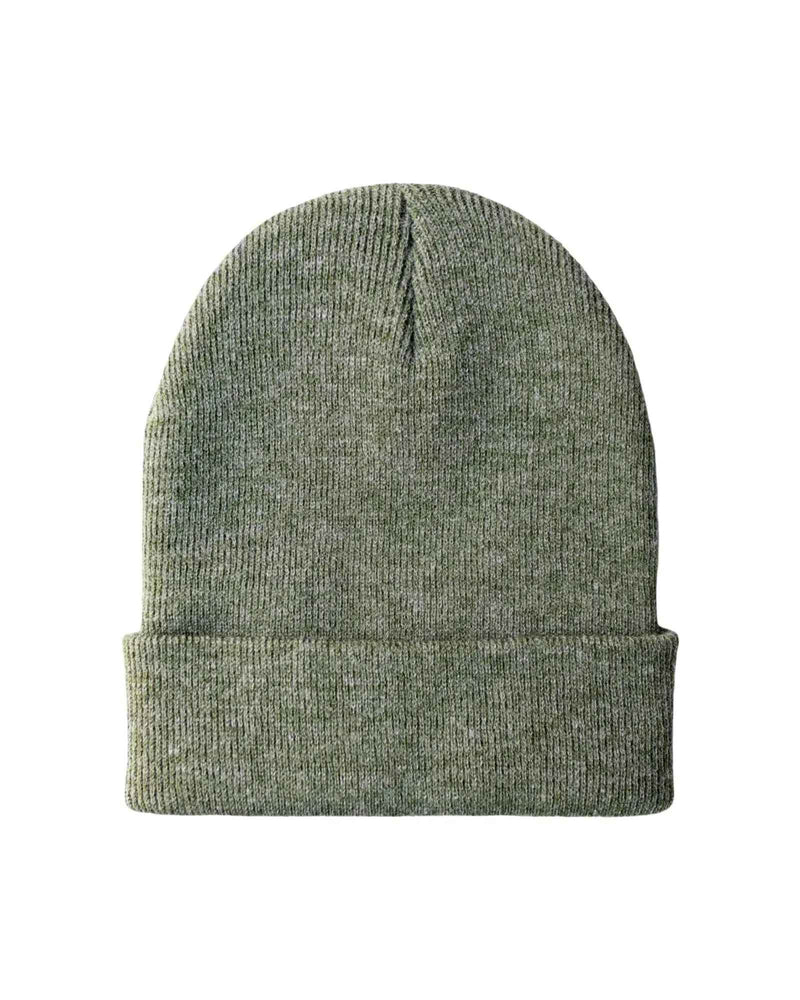CS107 HAAKWEAR Traditional Silent Cuffed Beanie, Forest Green