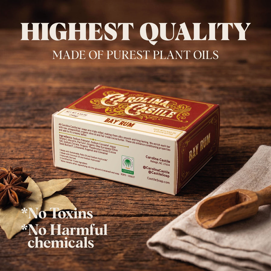 Bay Rum Castile Bar Soap